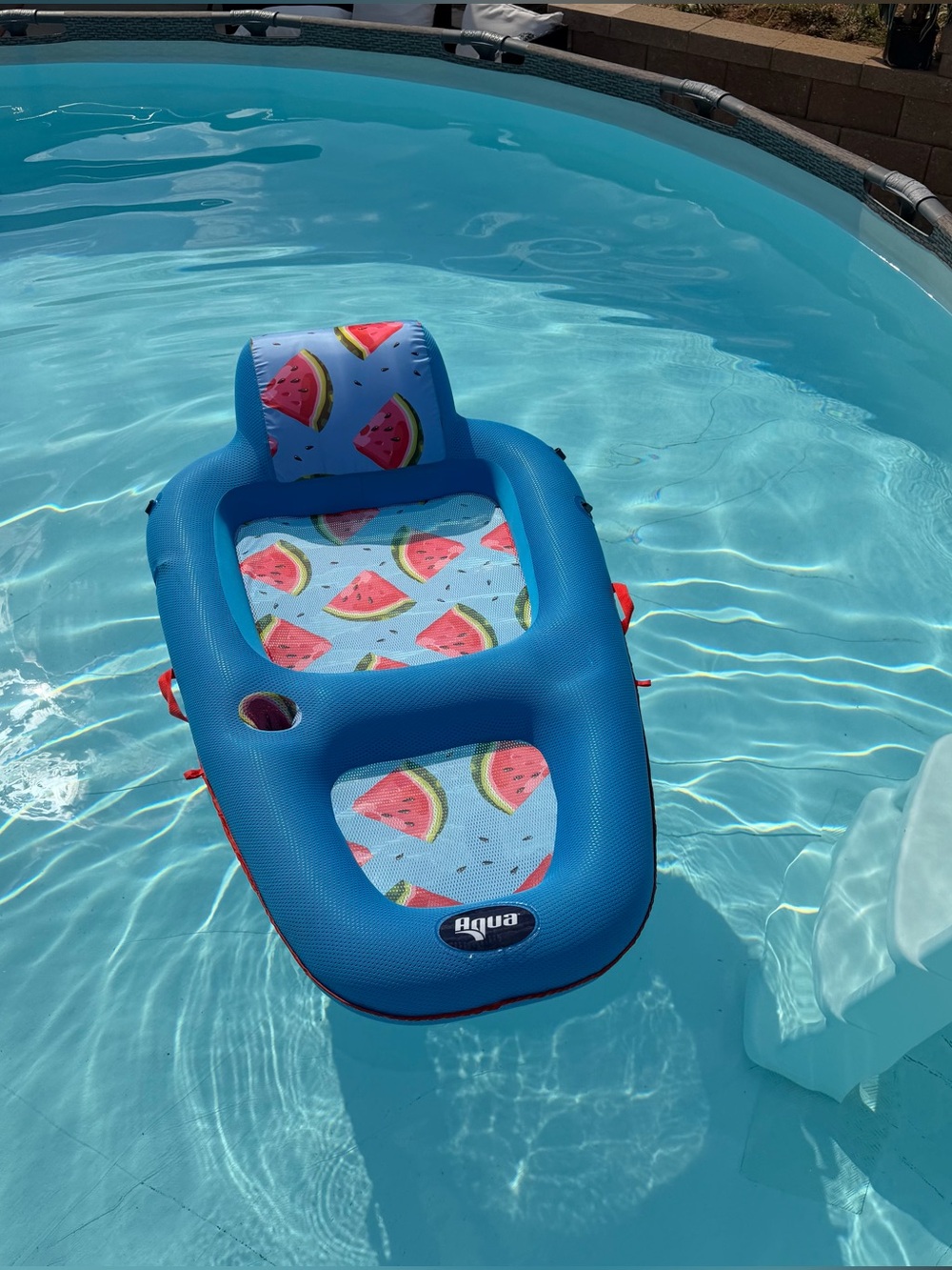 Aqua Ultimate Sunshade Recliner Ultra-Comfortable Mesh Covered Pool Lounge Float - Picture 11 of 11